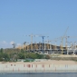 Volgograd Arena view from Volga river August 2016